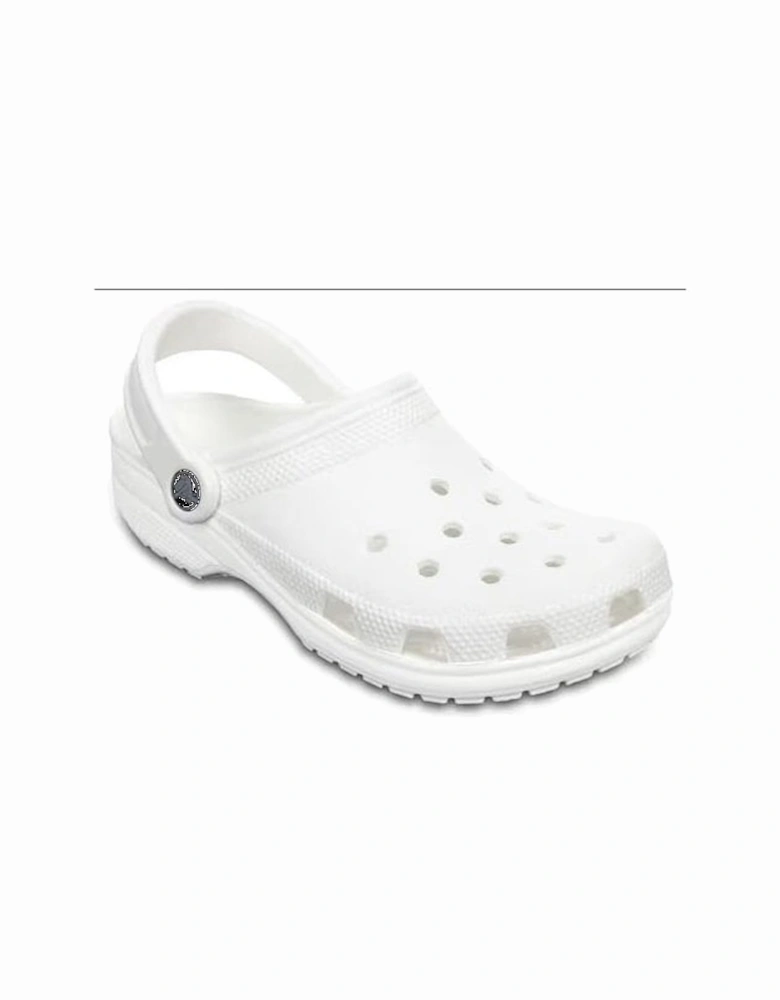 Unisex White Classic Clog Crocs