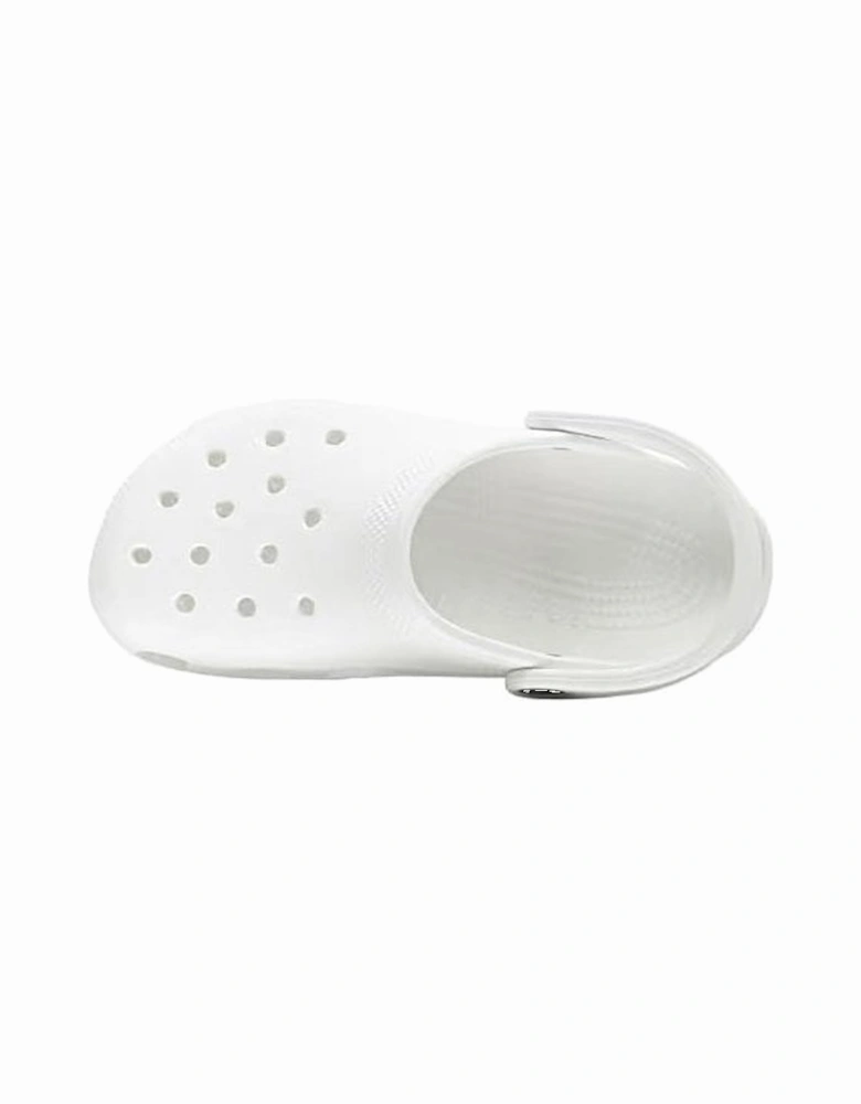 Unisex White Classic Clog Crocs