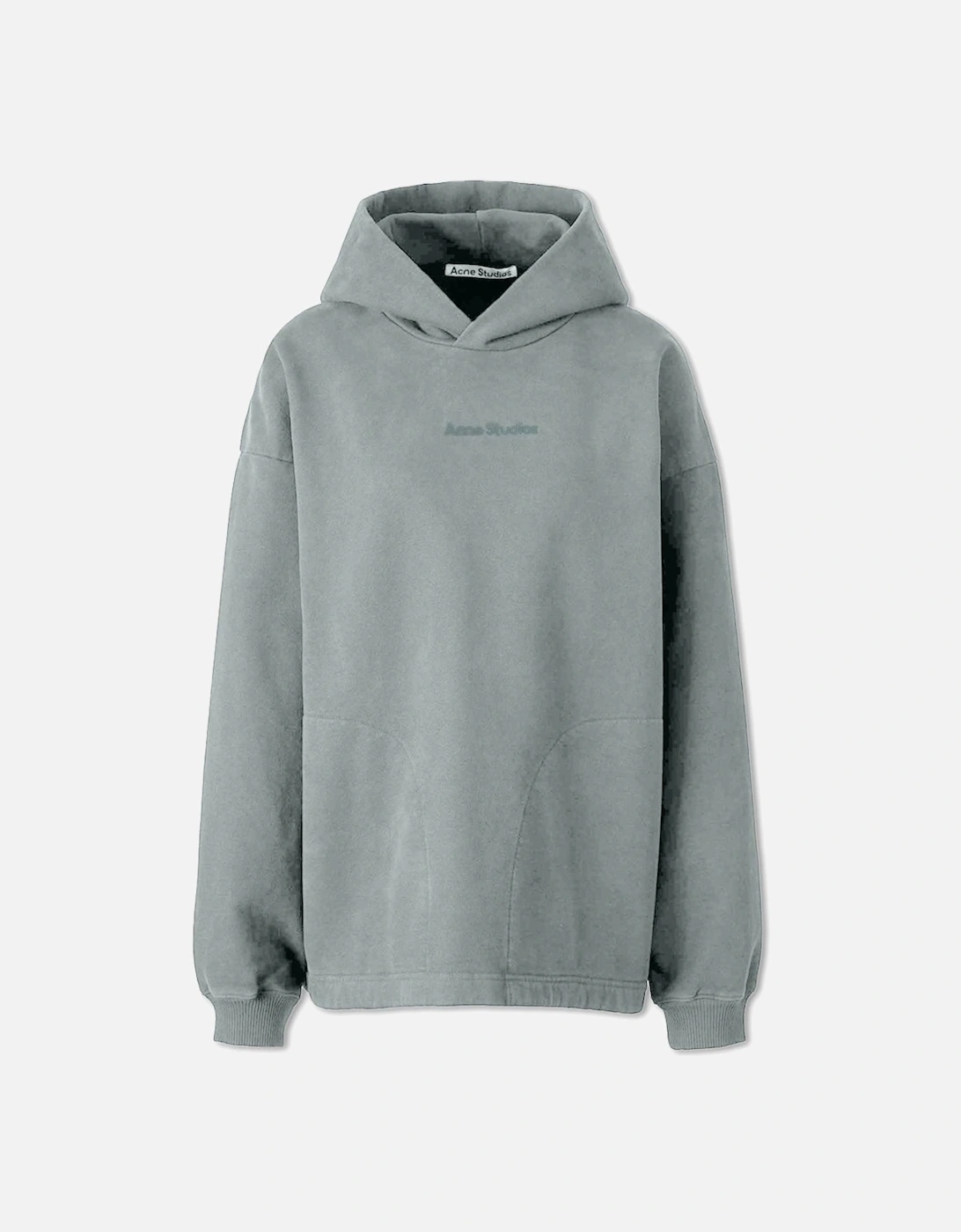 Men's Grey Franklin Stamp Oversized Logo Print Hoodie, 5 of 4