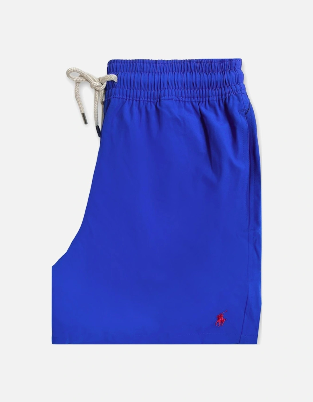 Men's Blue Polo Traveller Slim Fit Swim Shorts Red Logo, 4 of 3