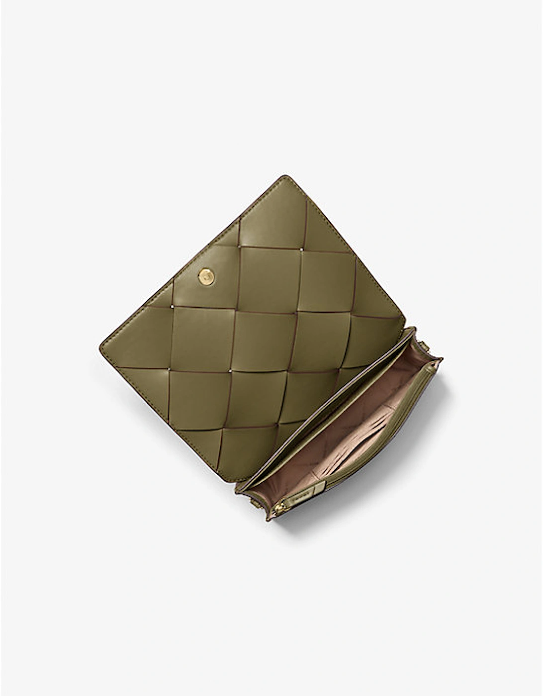 Jet Set Medium Woven Leather Crossbody Bag