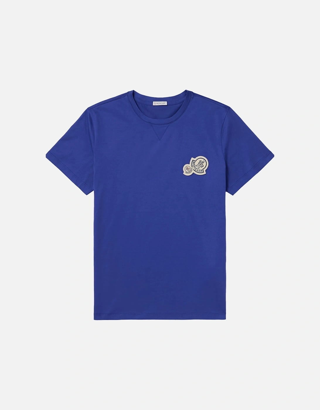 Double Patch Logo T-Shirt Blue, 4 of 3