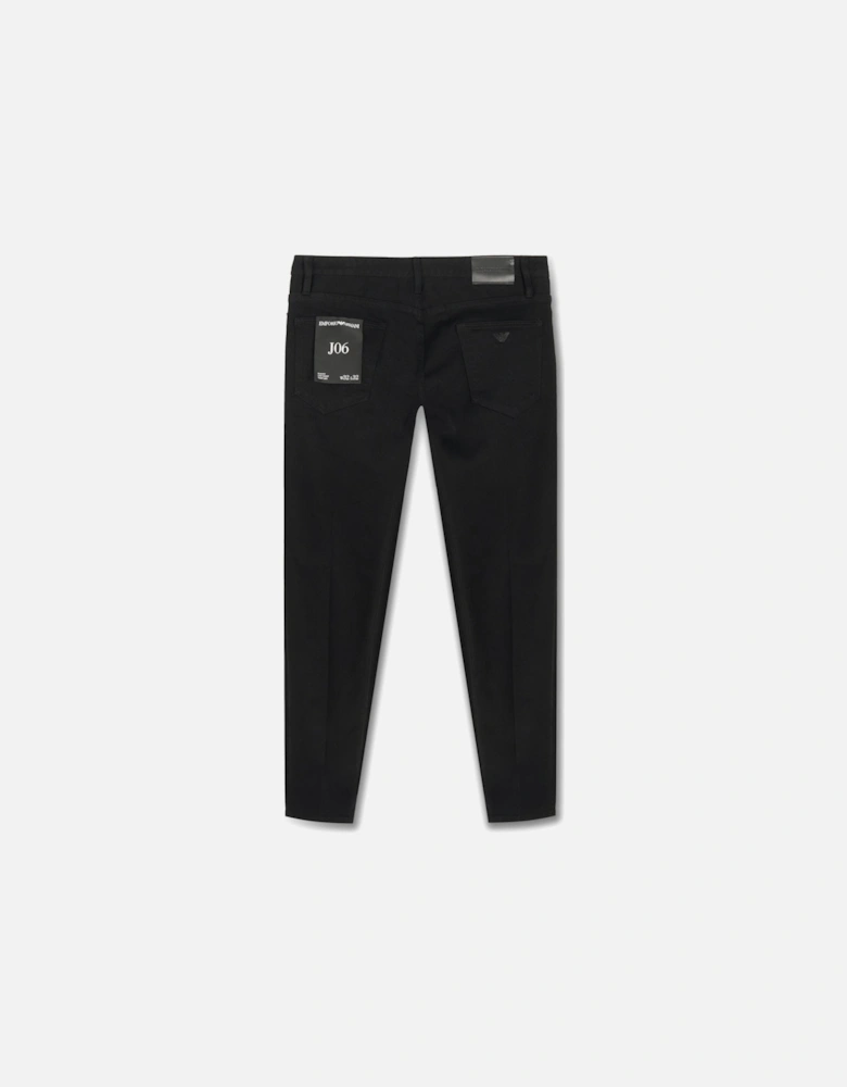 Distressed Denim Jeans Black