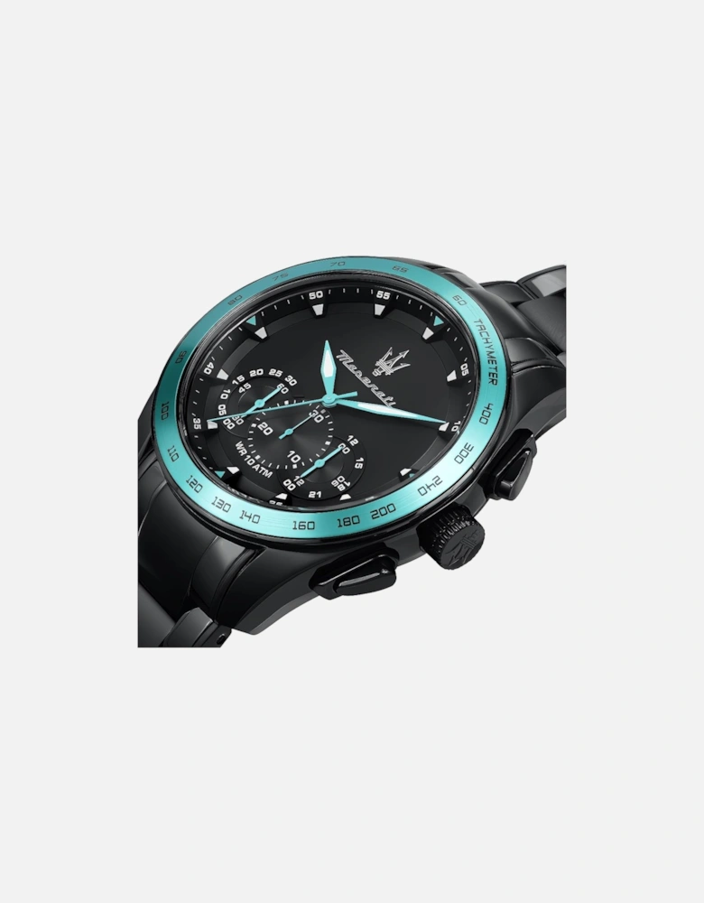 R8873644002 Traguardo Chronograph Black Dial Men's Watch