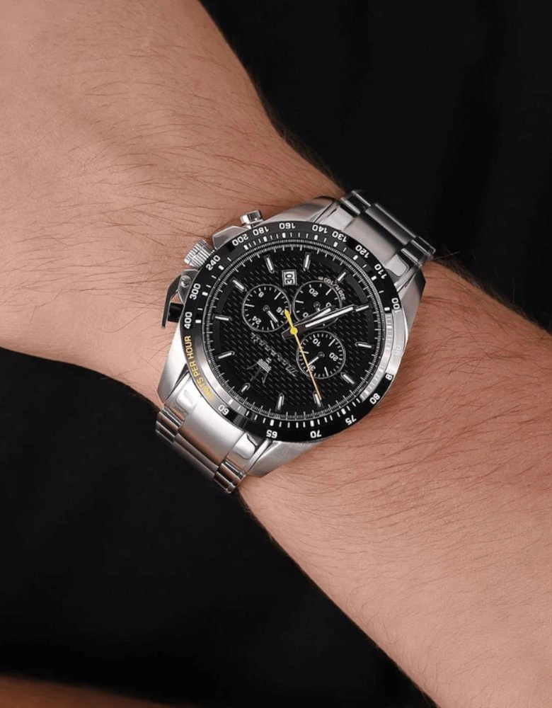 R8873612042 Traguardo Chronograph Black Dial Men's Watch