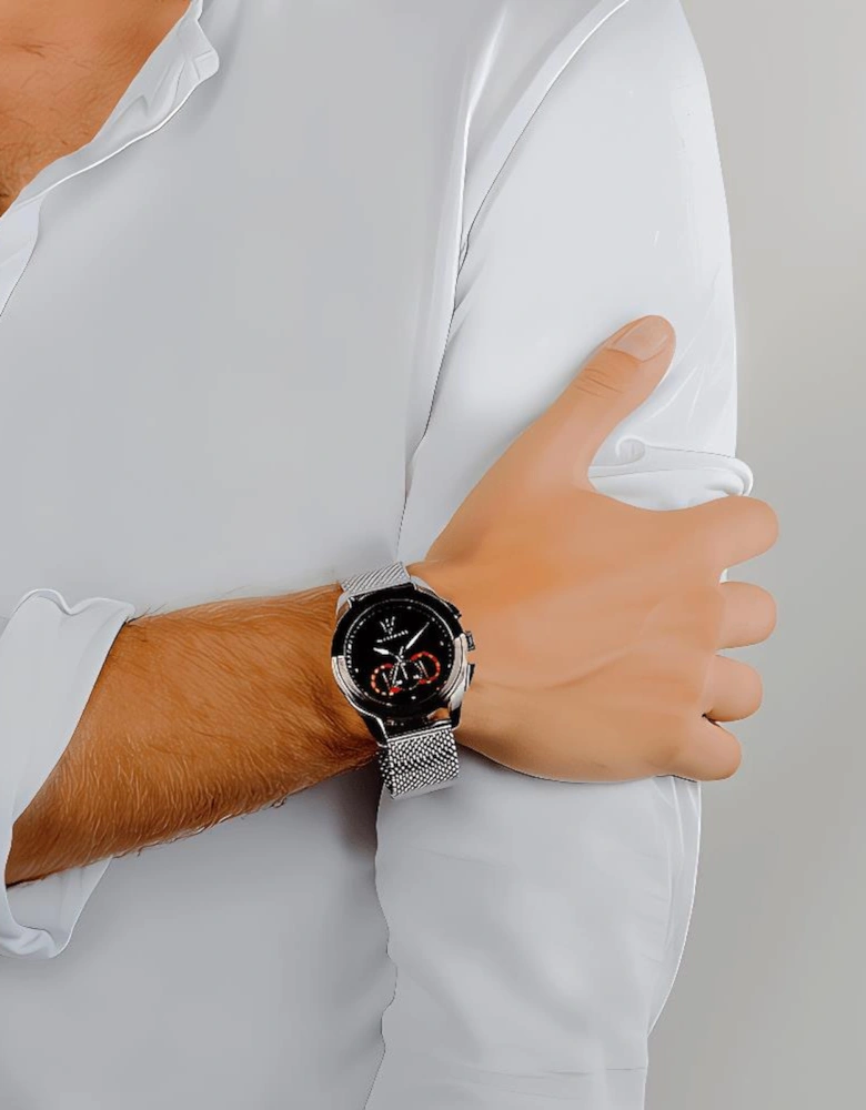 R8873612005 Traguardo Chronograph Black Dial Men's Watch