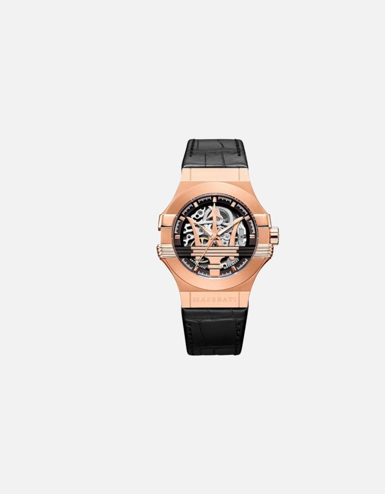 R8821108025 Automatic Skeleton Dial Rose Gold Men's Watch