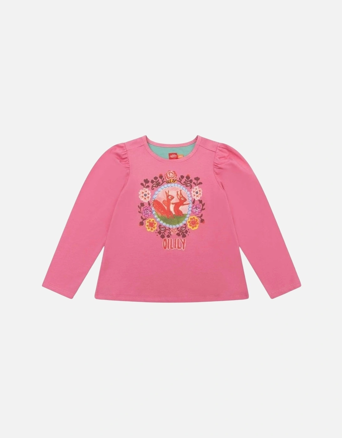 Girls Pink Frame Print Top, 5 of 4