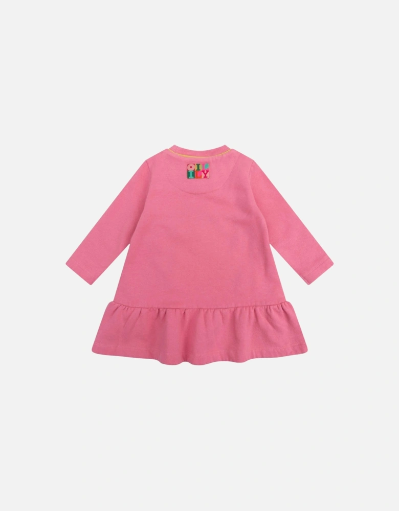Girls Pink Jumper Dress