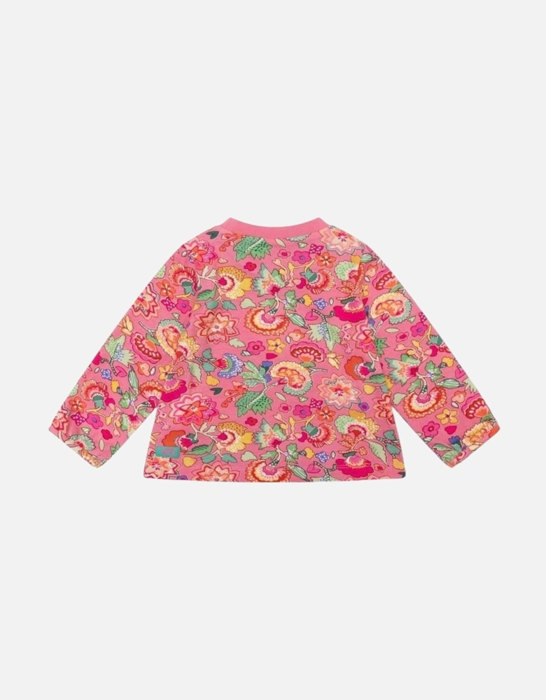 Girls Pink Floral Top