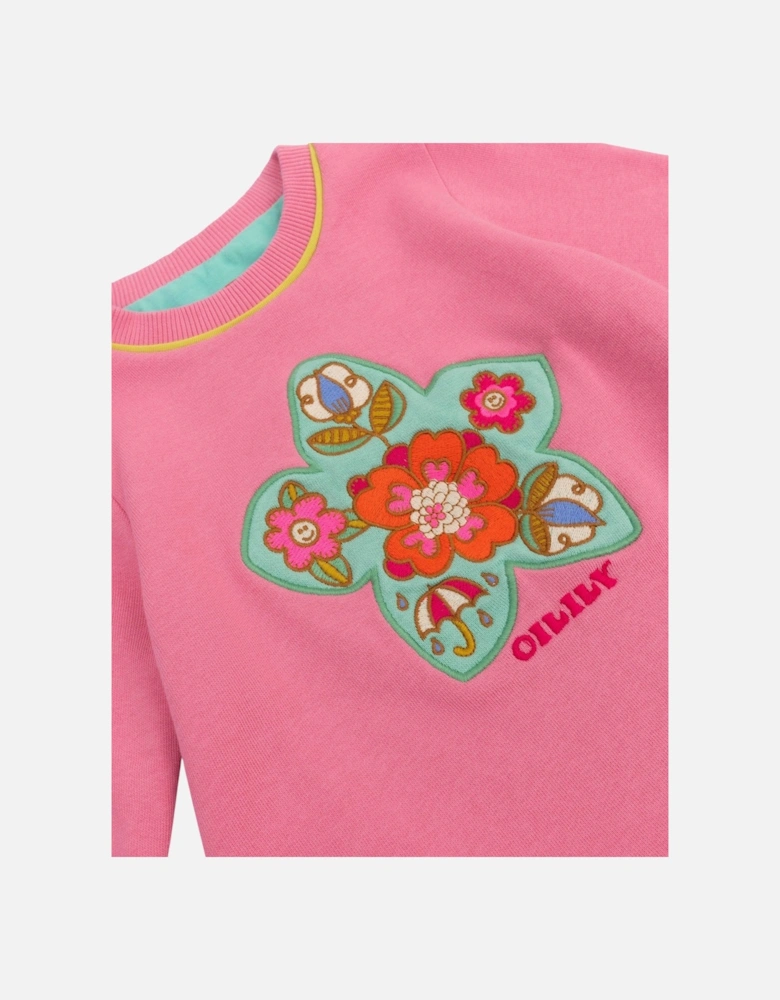 Girls Pink Jumper Dress