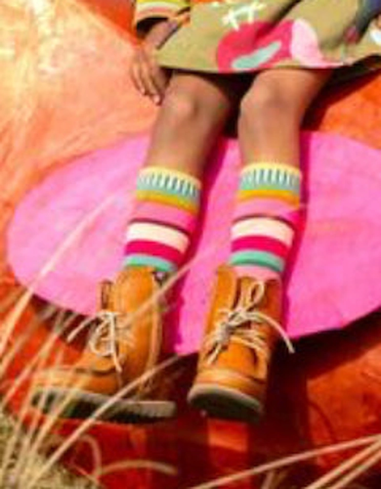 Girls Multicoloured Knee Socks