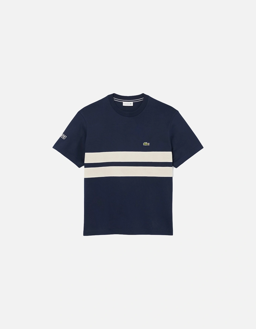 Heavy Jersey Mesh Band T-Shirt Midnight Blue, 5 of 4