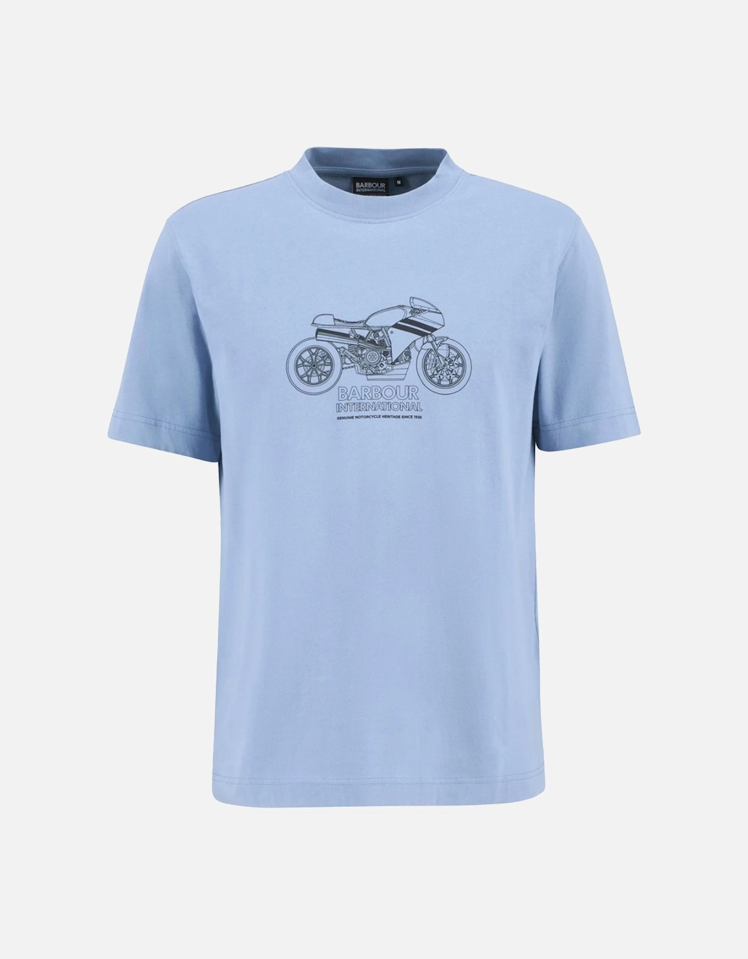 Topher Motorbike T-Shirt Cool Blue, 5 of 4
