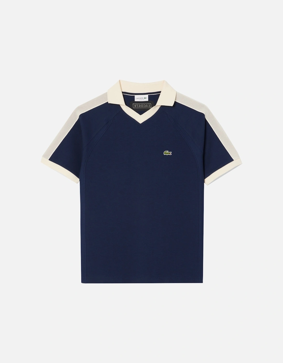 Classic Fit Pique Panel Polo Shirt Midnight Blue, 5 of 4