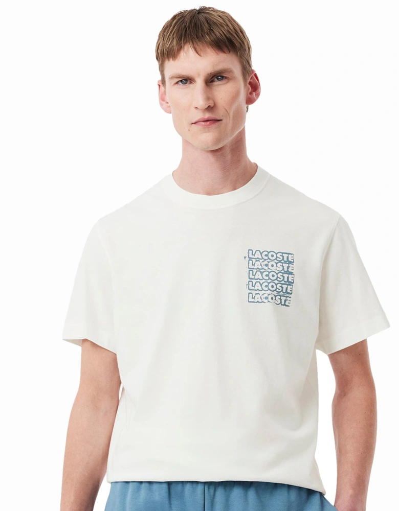 Logo Graphic T-Shirt White/Blue