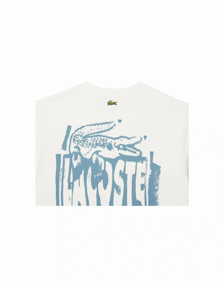Logo Graphic T-Shirt White/Blue