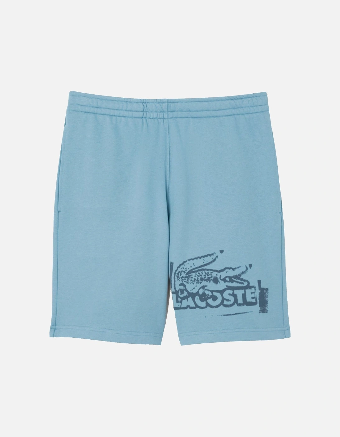 Graphic Cotton Fleece Shorts Blue, 5 of 4