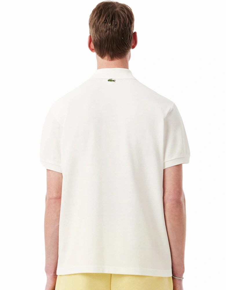 Classic Fit Printed Polo Shirt White/Blue