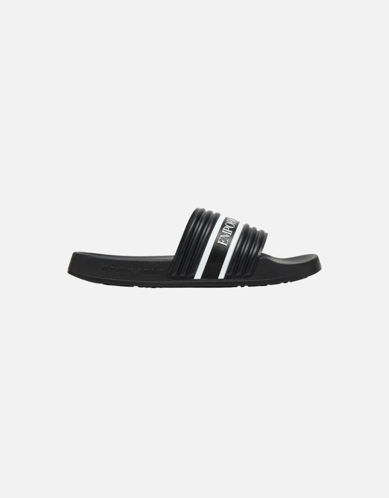 Logo Tape Slides Black/White