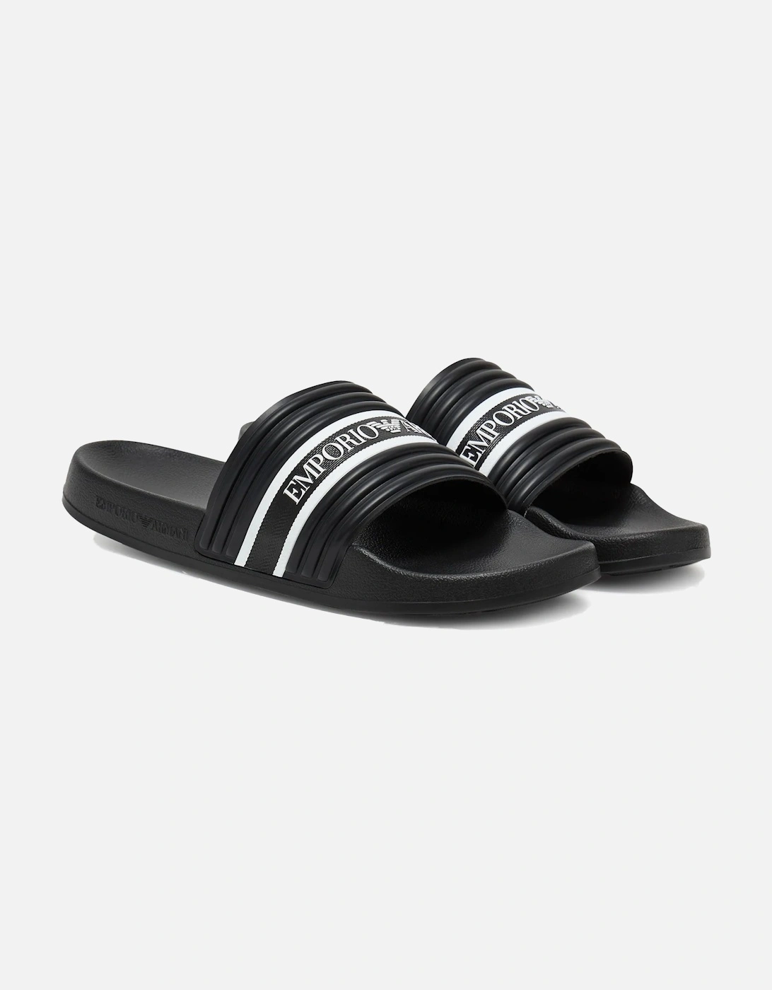 Logo Tape Slides Black/White