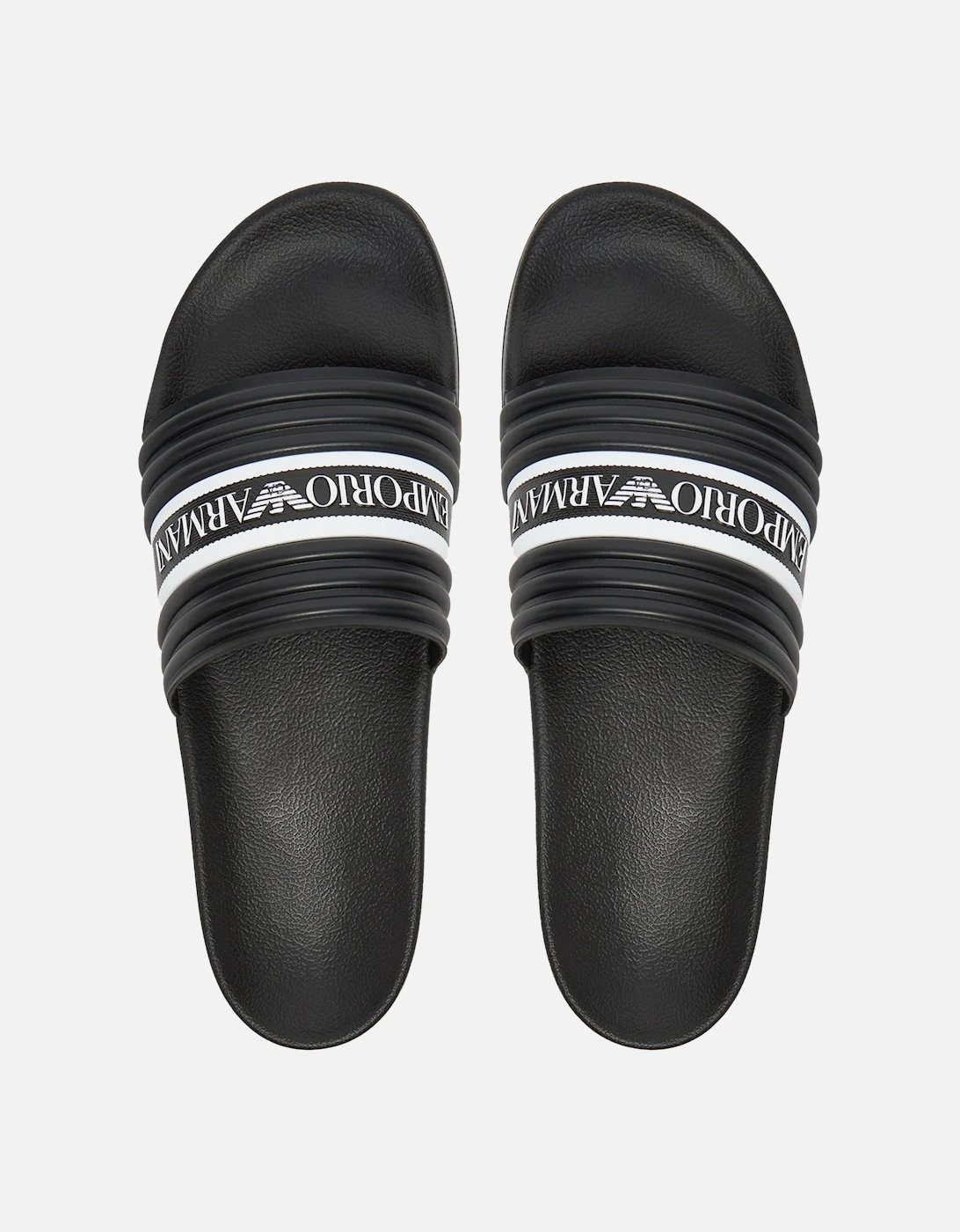 Logo Tape Slides Black/White