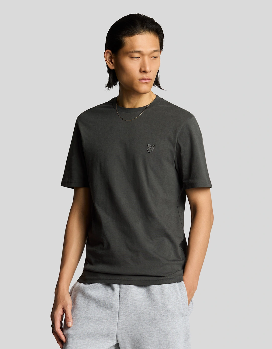 Lyle And Scott Men's Cotton Crew Neck T-Shirt - Grey - Size: 38