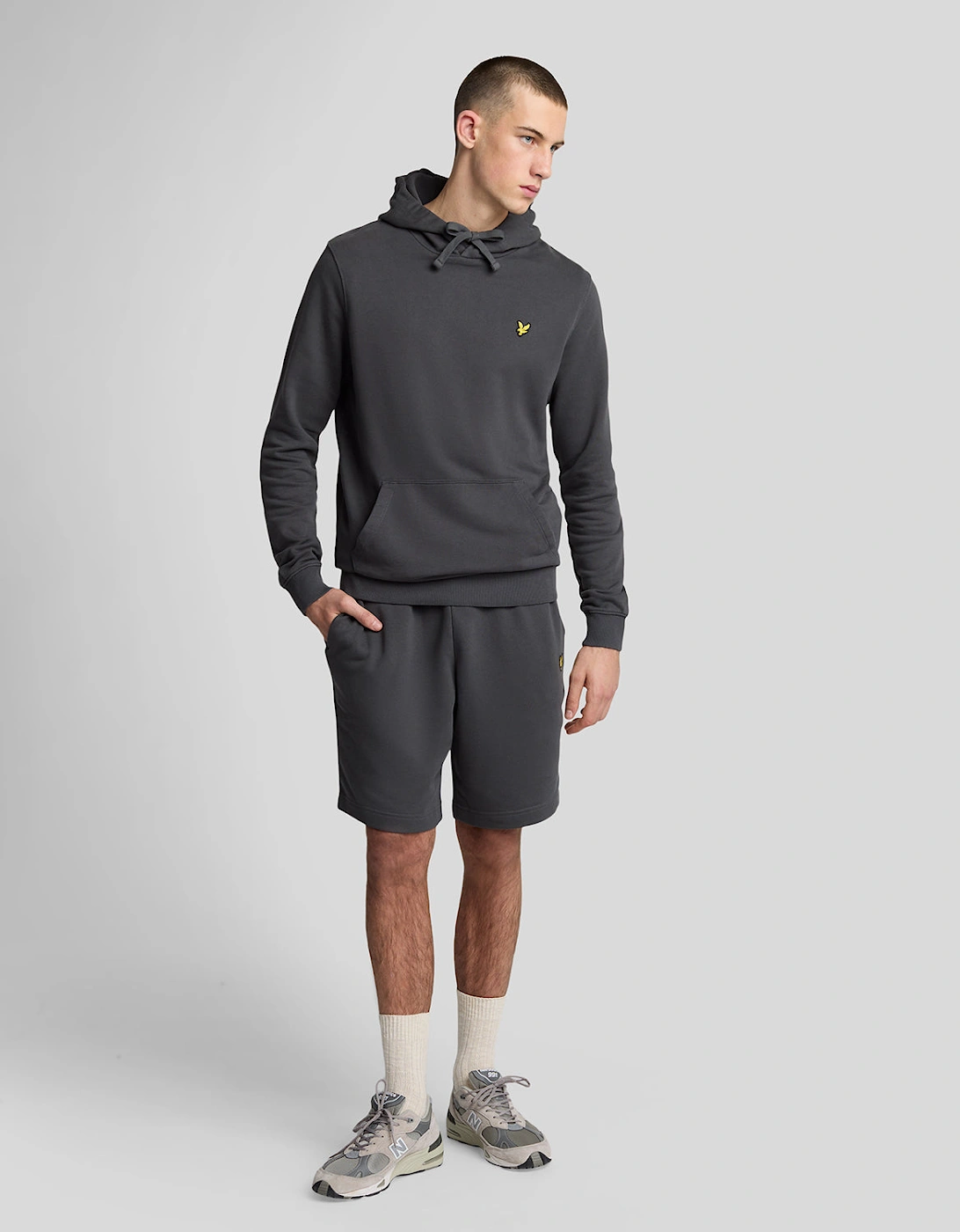 Lyle And Scott Men's Grey Cotton Sweat Short  32/30/31 S
