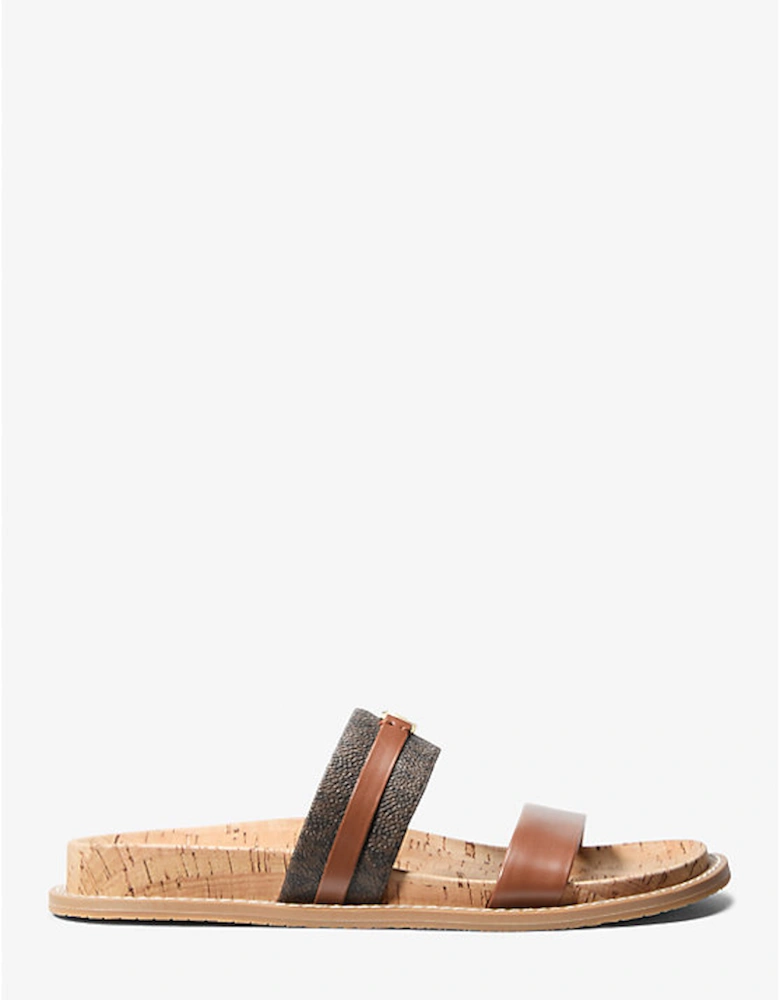 Mandy Signature Logo Flat Sandal