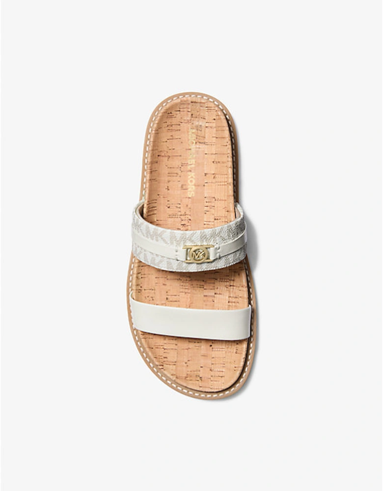Mandy Signature Logo Flat Sandal