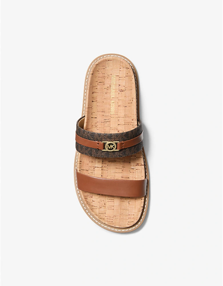 Mandy Signature Logo Flat Sandal