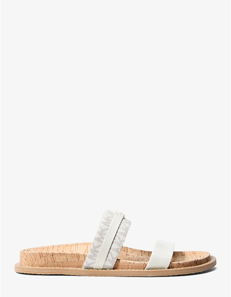 Mandy Signature Logo Flat Sandal