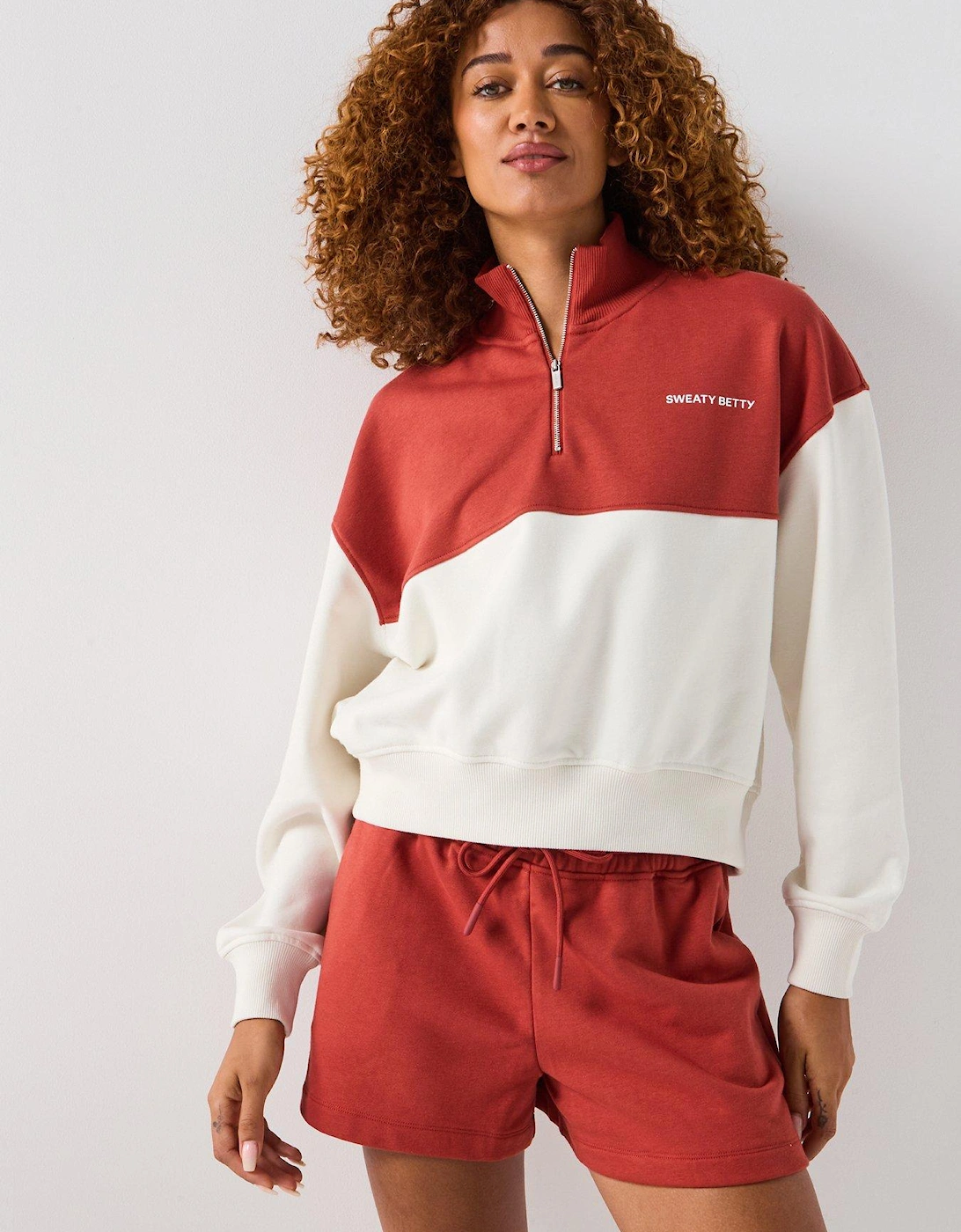 Womens Training Revive Crop Half Zip - White, 2 of 1