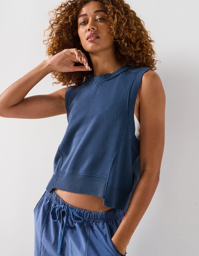 Womens Training Intercept Tank - Navy