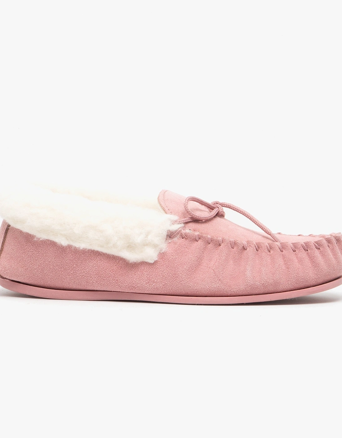 EMILY Womens Moccasin Slippers Pink, 7 of 6