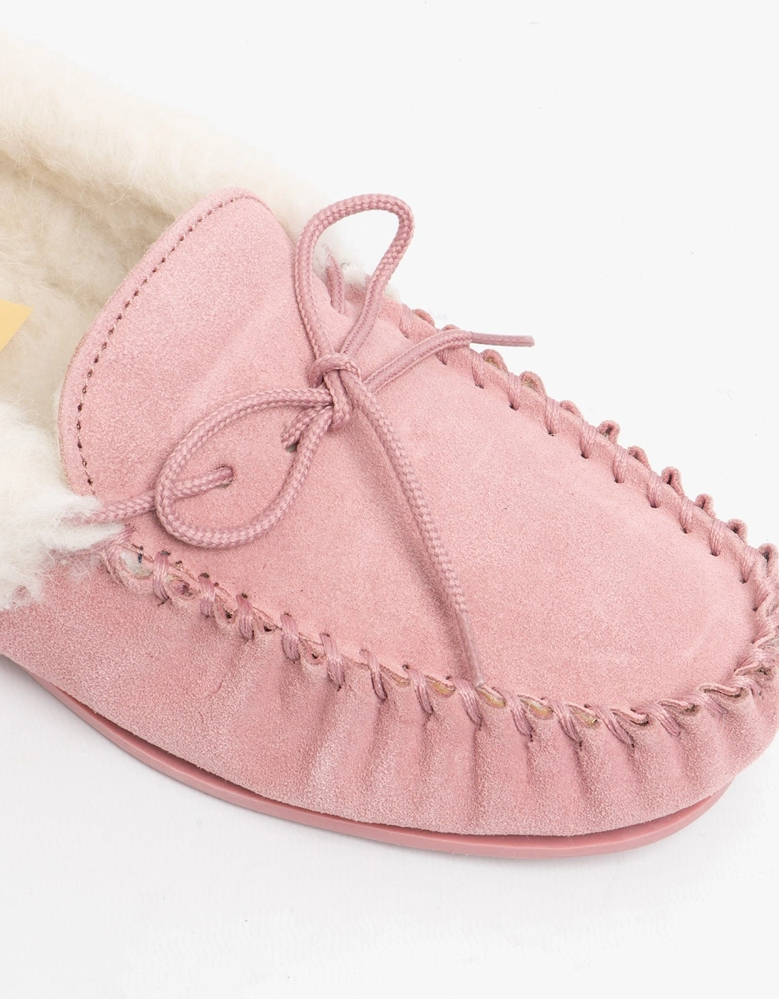 EMILY Womens Moccasin Slippers Pink