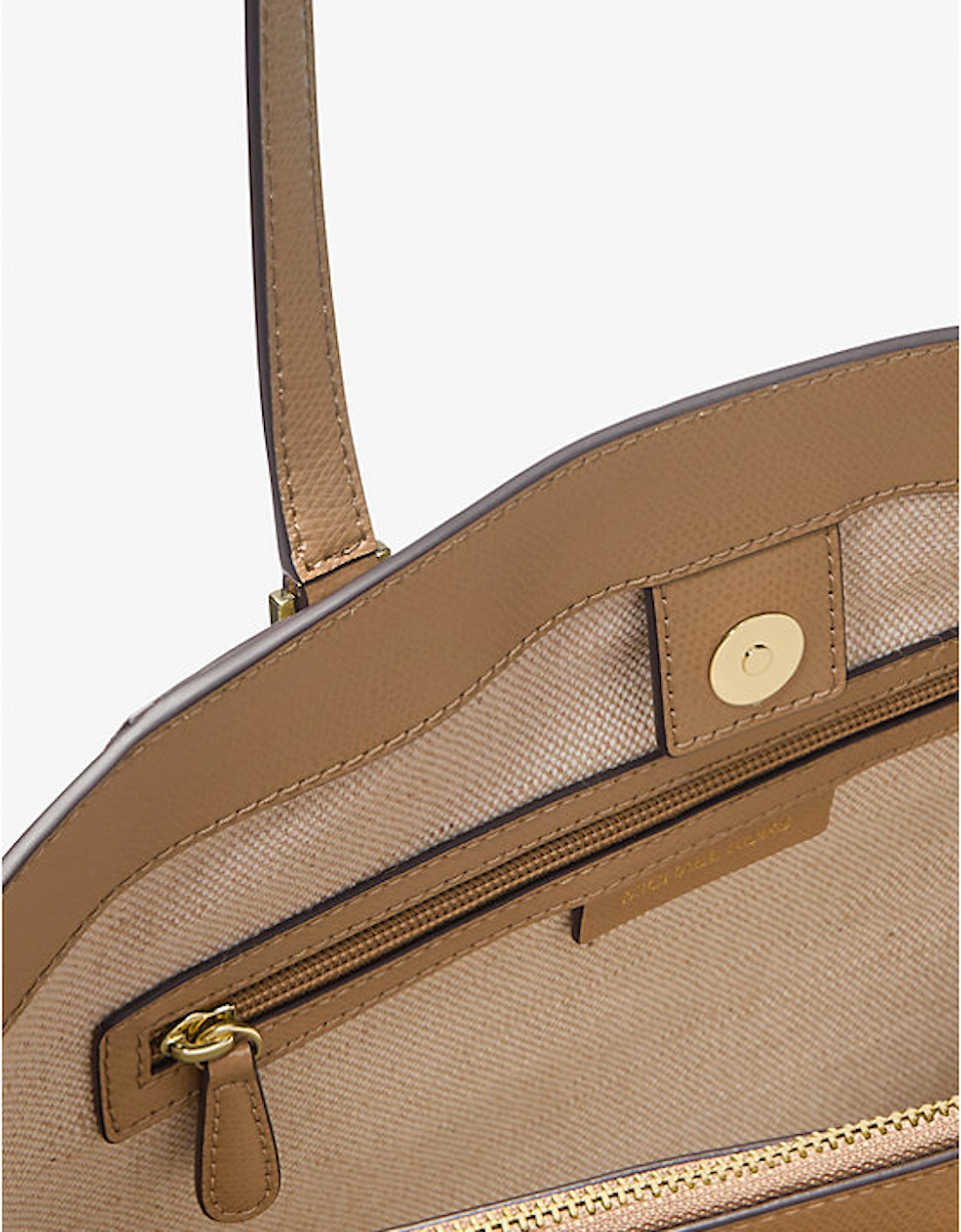 Taryn Large Signature Logo and Leather Tote Bag