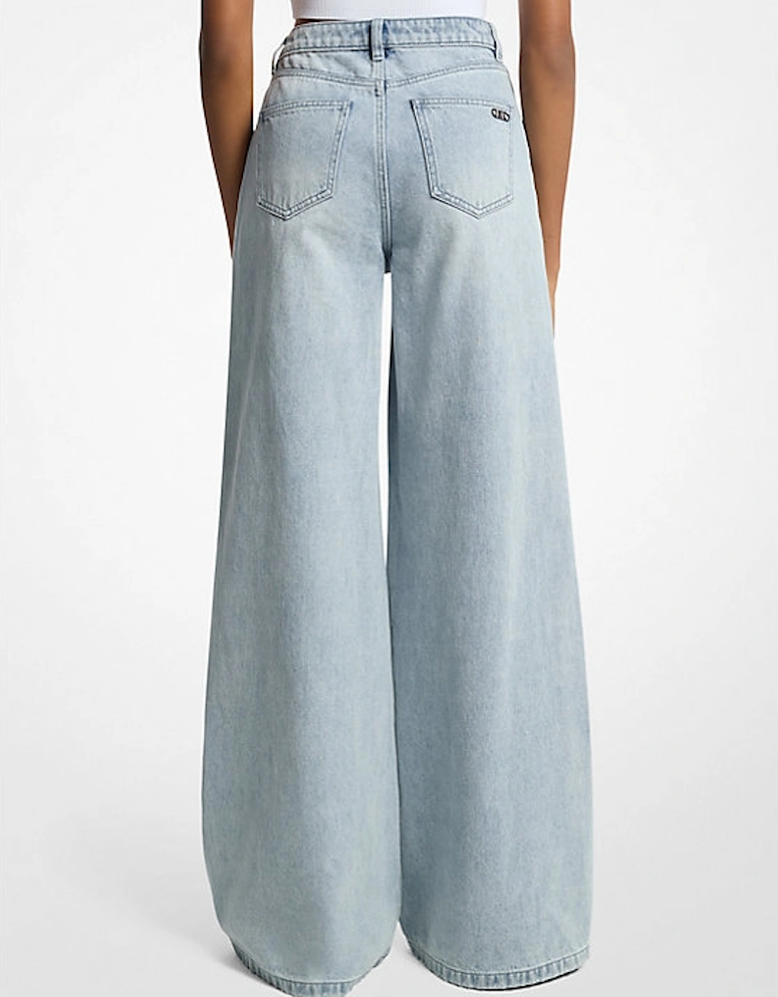 Denim Wide-Leg Jeans