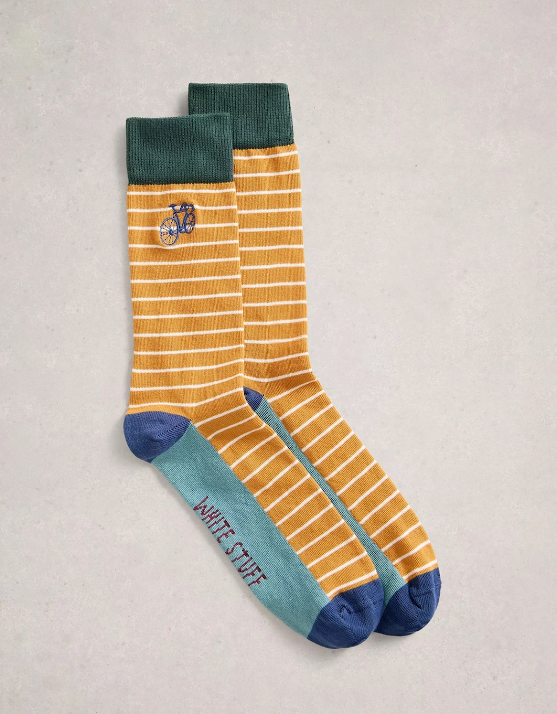 Men's Embroidered Ankle Socks Chart Multi, 3 of 2