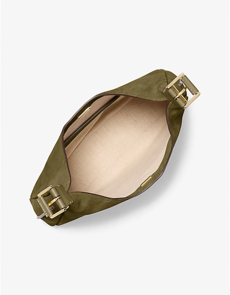 Nolita Large Nubuck Hobo Shoulder Bag
