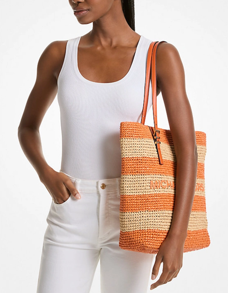 Quinn Large Hand-Crocheted Straw Tote Bag