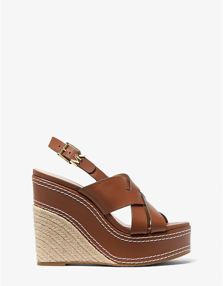 Nora Leather Wedge Sandal