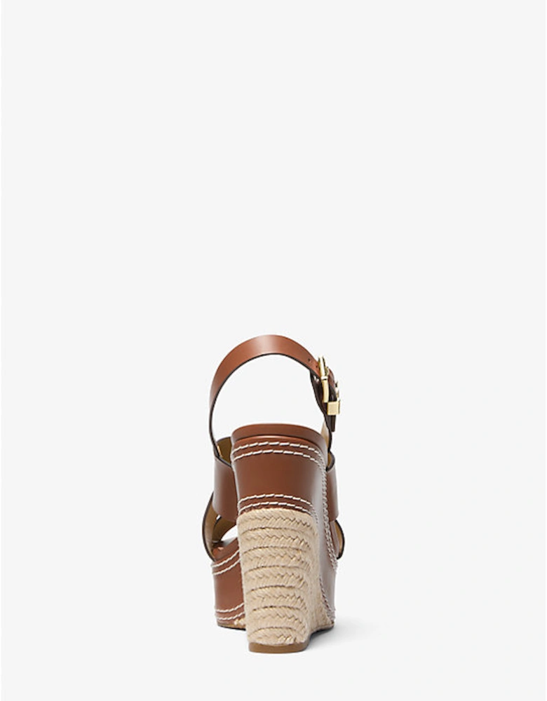 Nora Leather Wedge Sandal