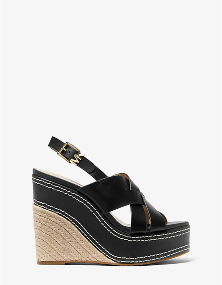 Nora Leather Wedge Sandal