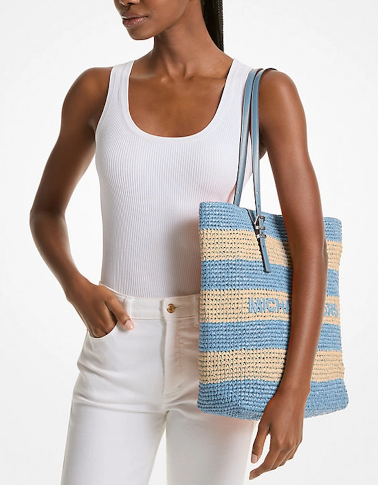 Quinn Large Hand-Crocheted Straw Tote Bag