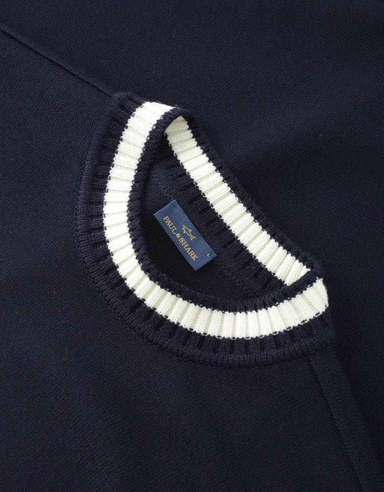 Soft Touch Crewneck Sweater Navy