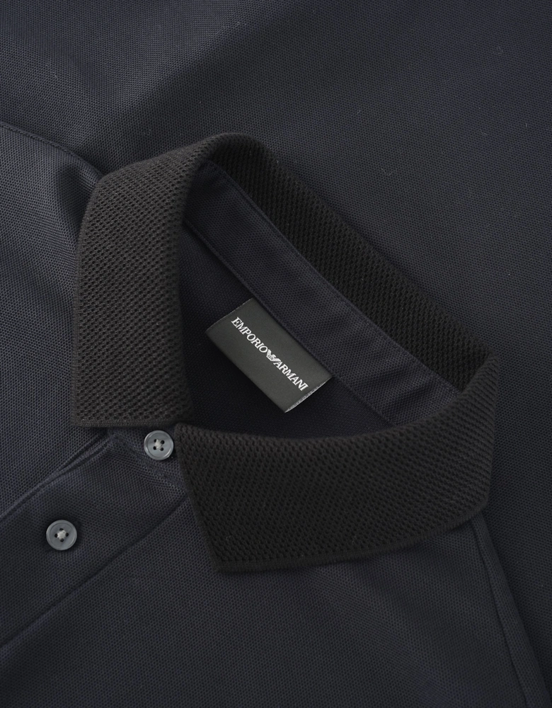 Branded Piquet Polo Black