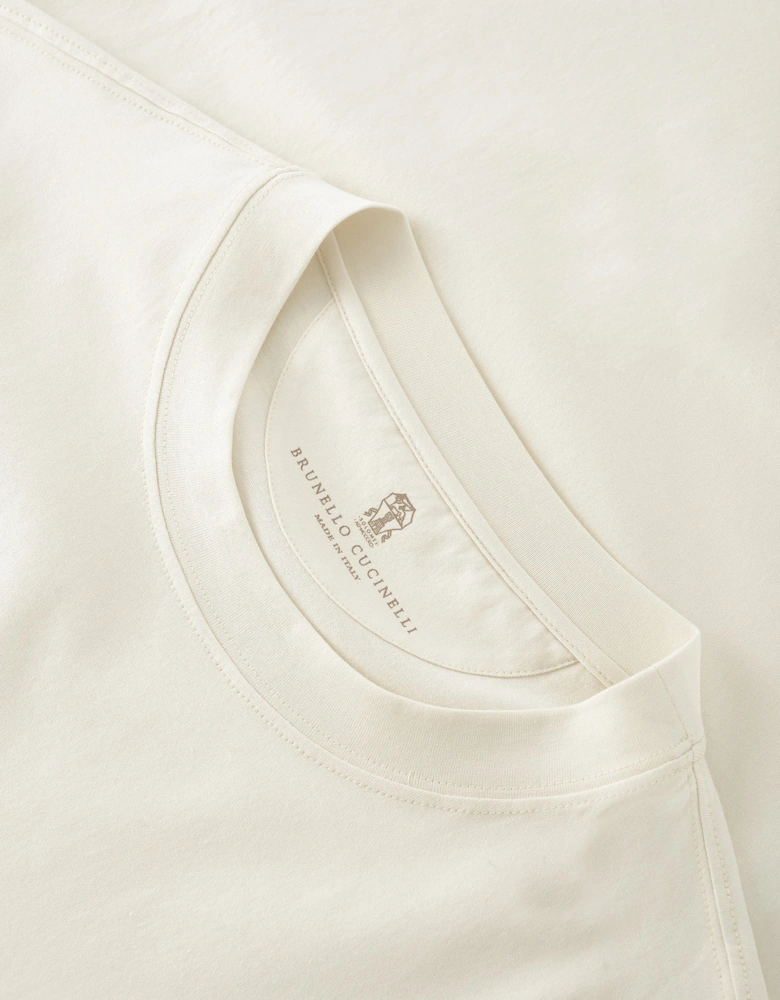 Anamnesis Text T-shirt Beige