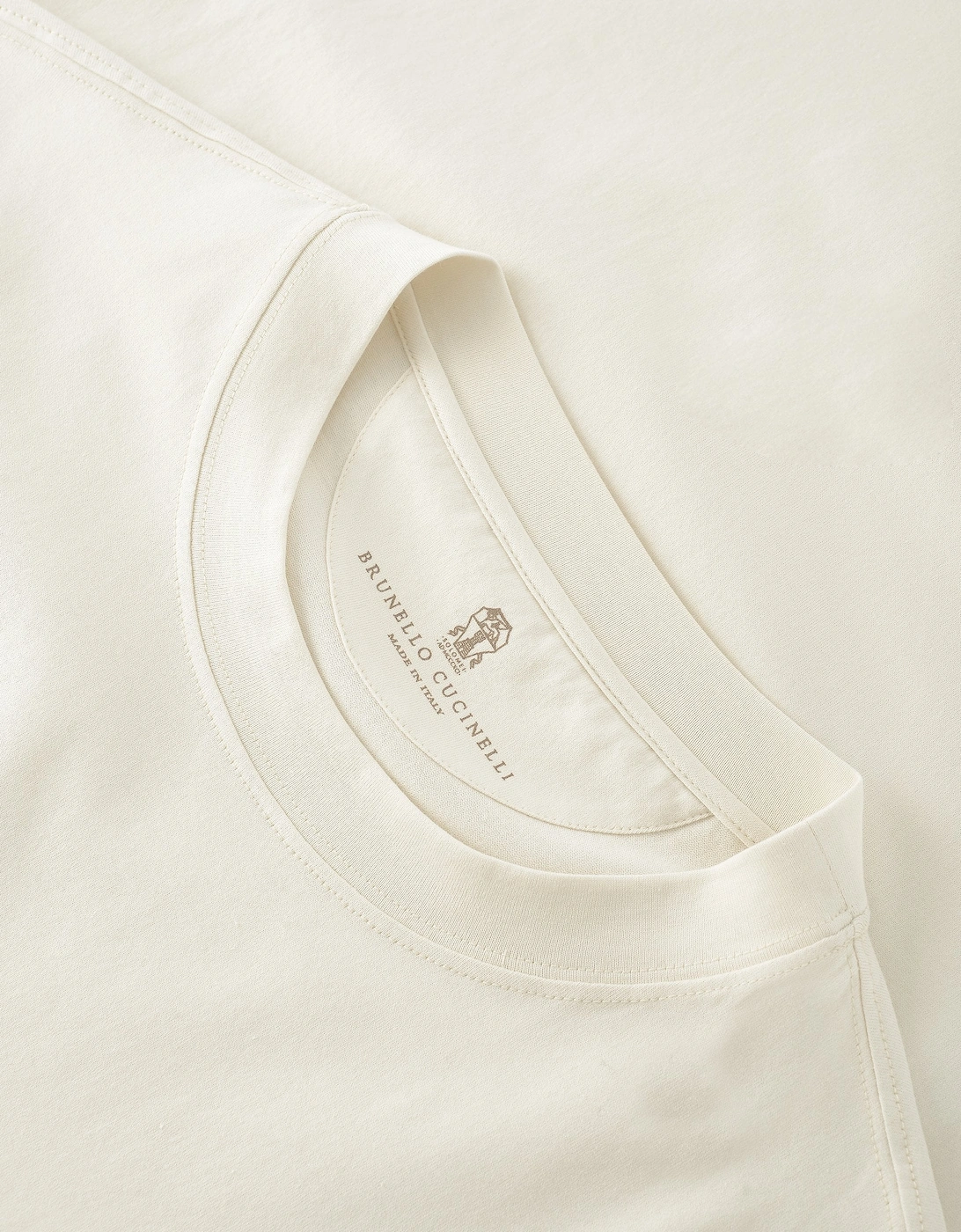 Anamnesis Text T-shirt Beige