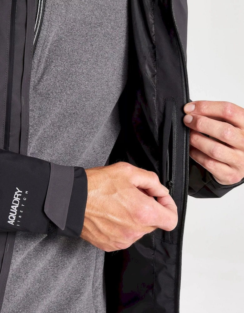 Mens Gryffin Contrast Panel Waterproof Jacket